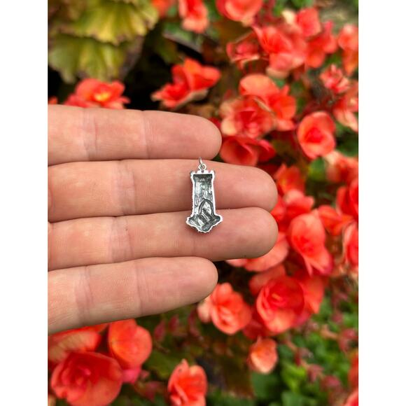 Sterling Silver Castle Tower Charm - Picture 2 of 7